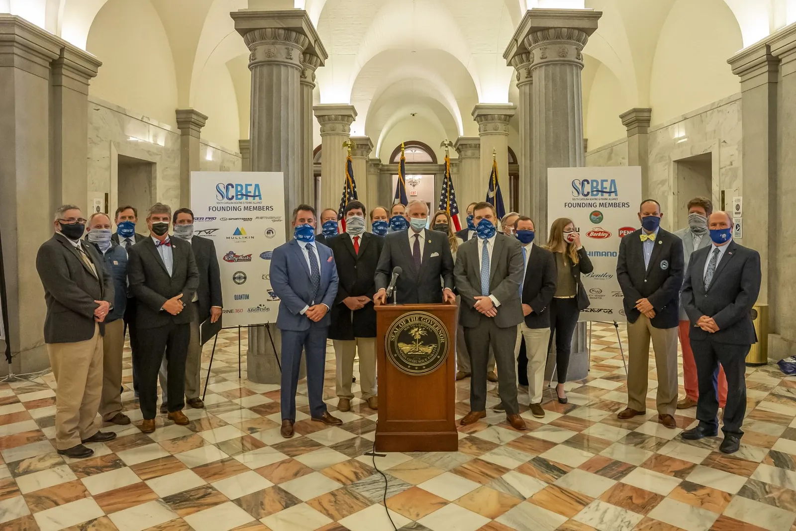 SCBFA press conference at the South Carolina Statehouse